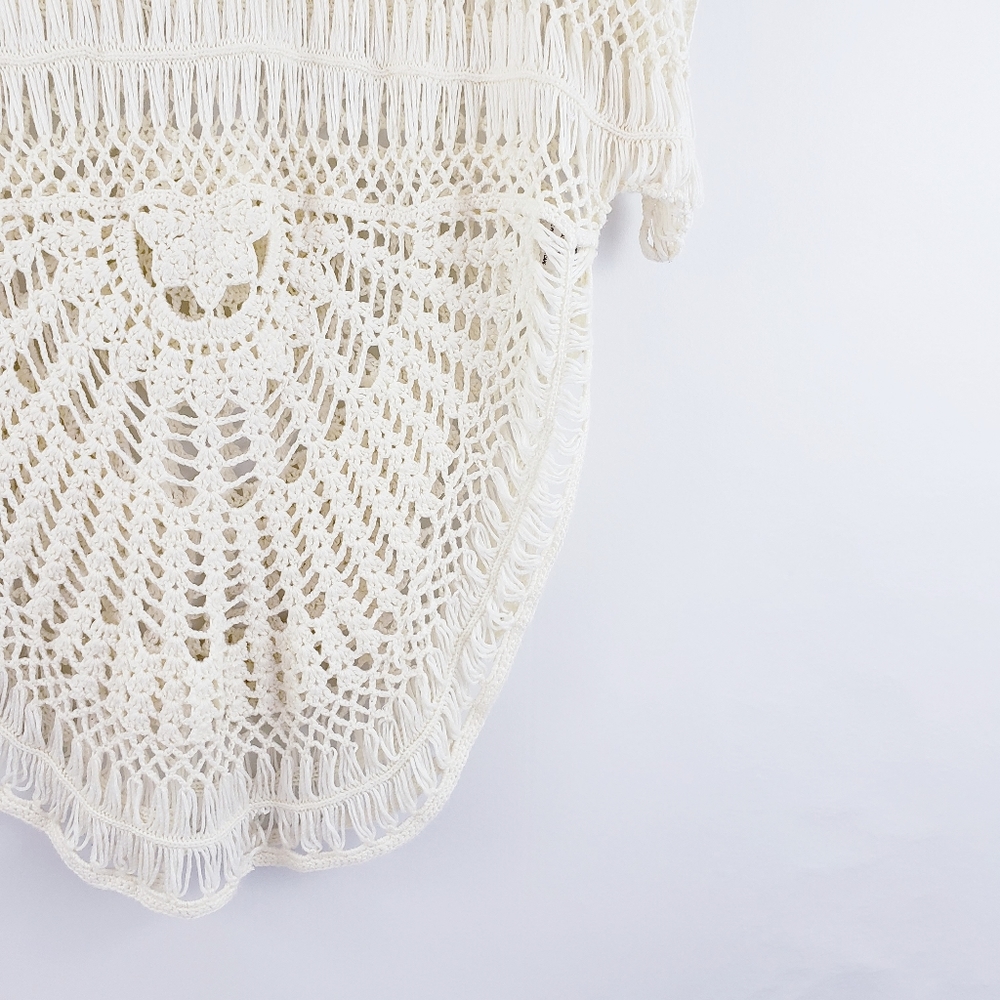 🚫SOLD🚫 Romeo & Juliet Couture Crochet Boho Top - Picture 3 of 6